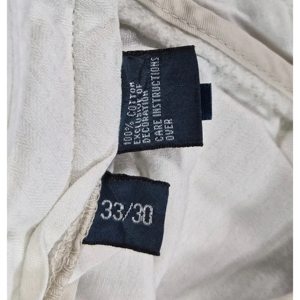 Polo Ralph Lauren Mens Tan Khaki Chino Pants 100% Cotton Size 33/30 - Picture 8 of 8